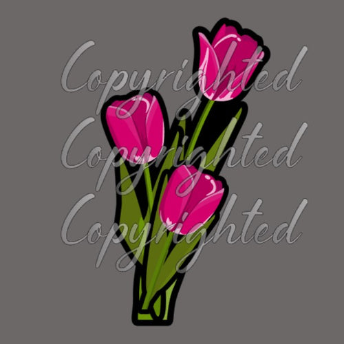 Tulip Platter Cookie Cutters STL File-STL Digital Download-seb3dcustomdesigns